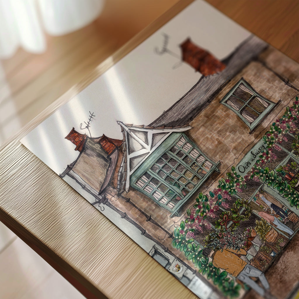 Oops a Daisy Florist, Cirencester Print