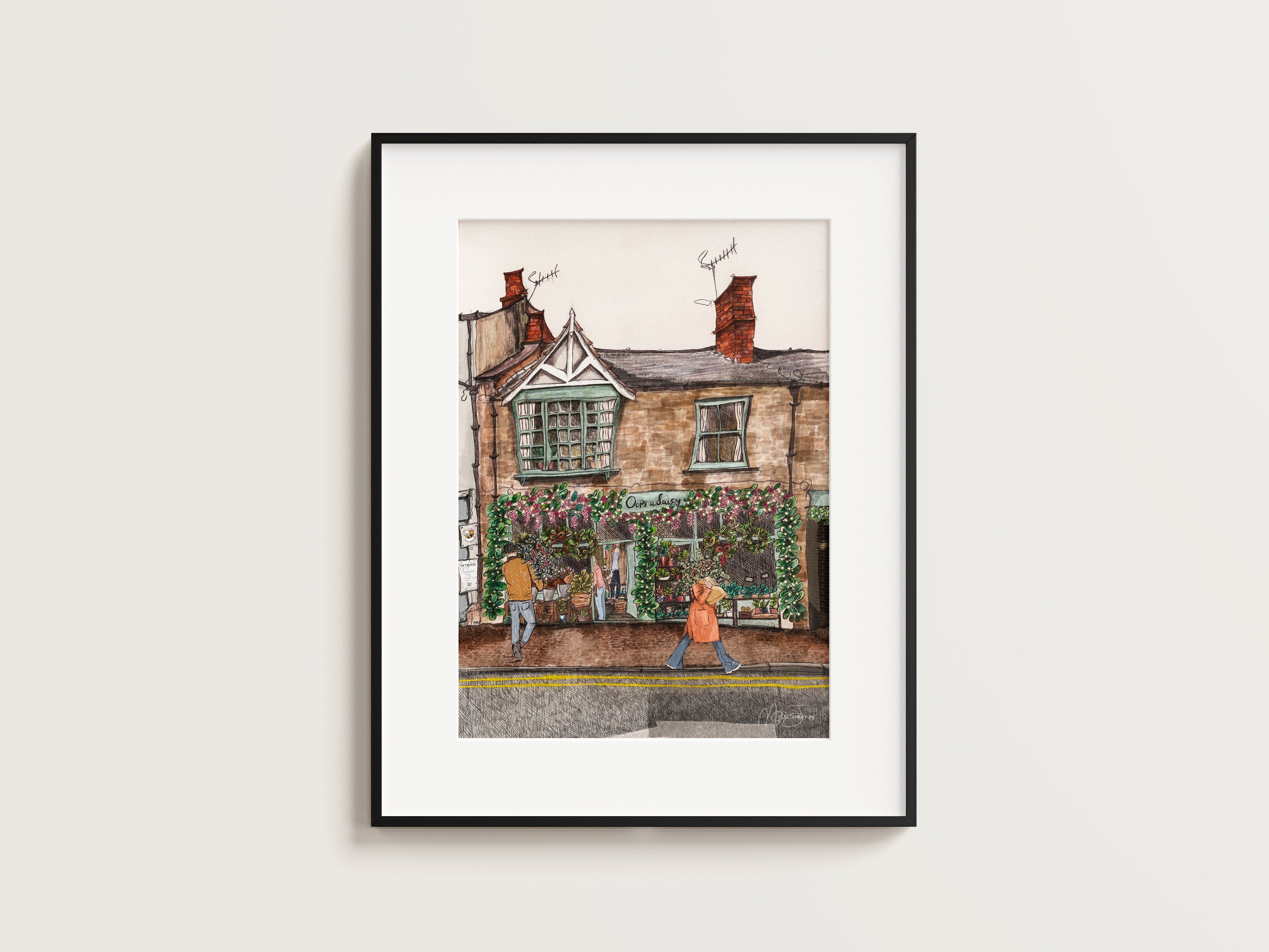 Oops a Daisy Florist, Cirencester Print