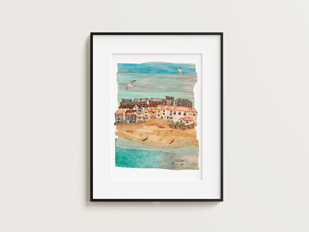 St Ives Harbour – Illustrated Coastal Town