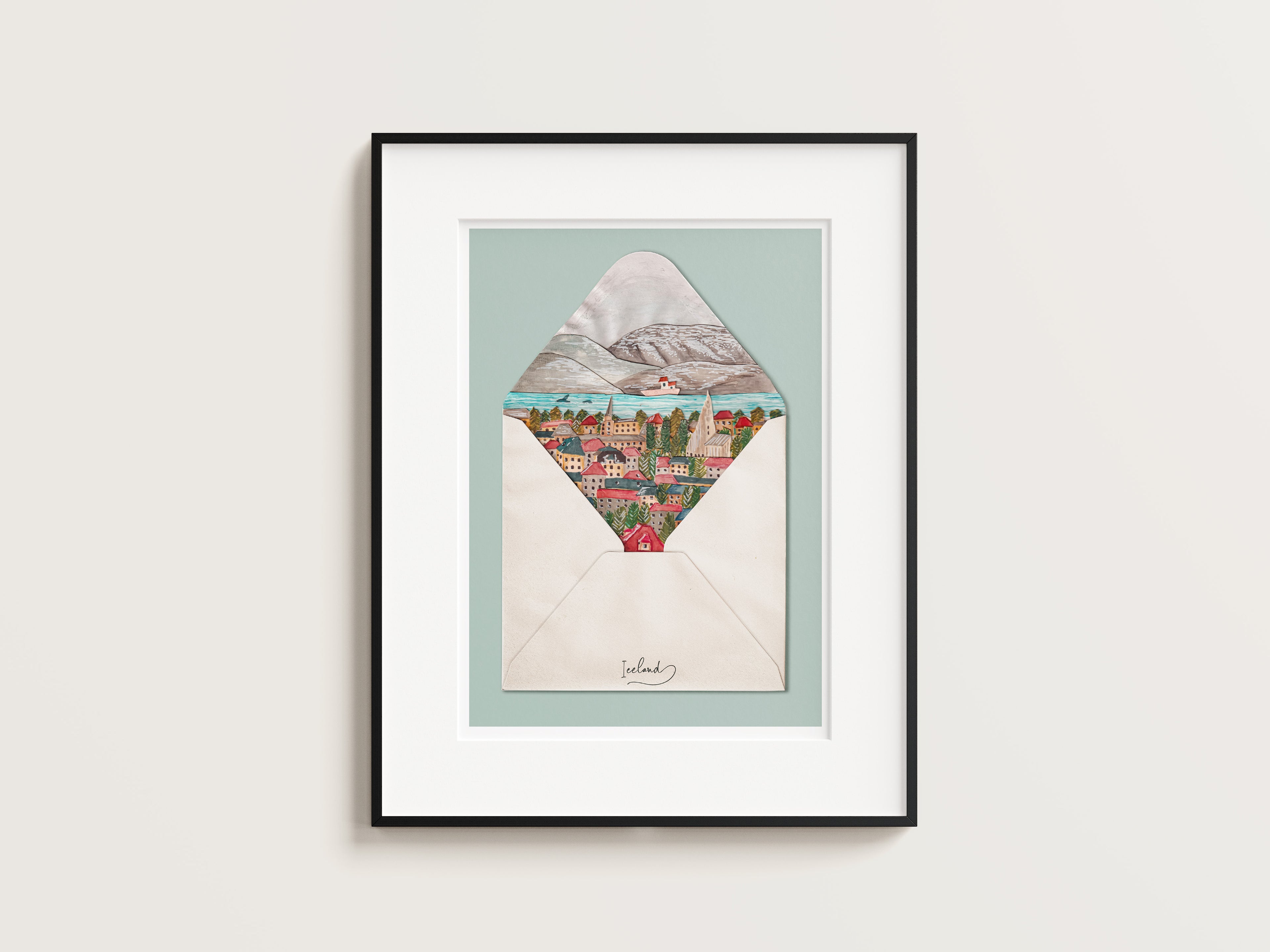 Reykjavik, Iceland Greeting Card - Print