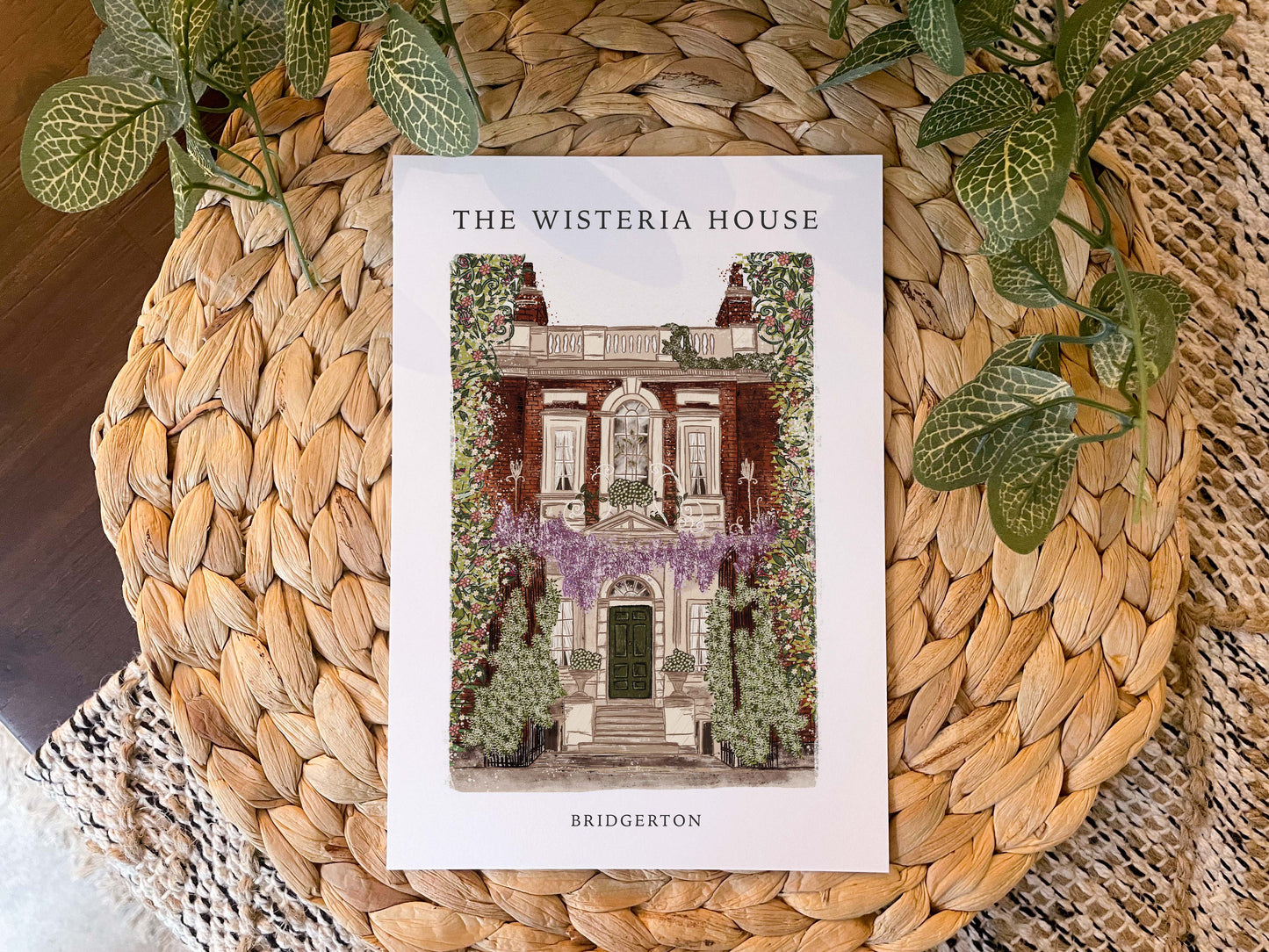 Bridgerton The Wisteria House Print