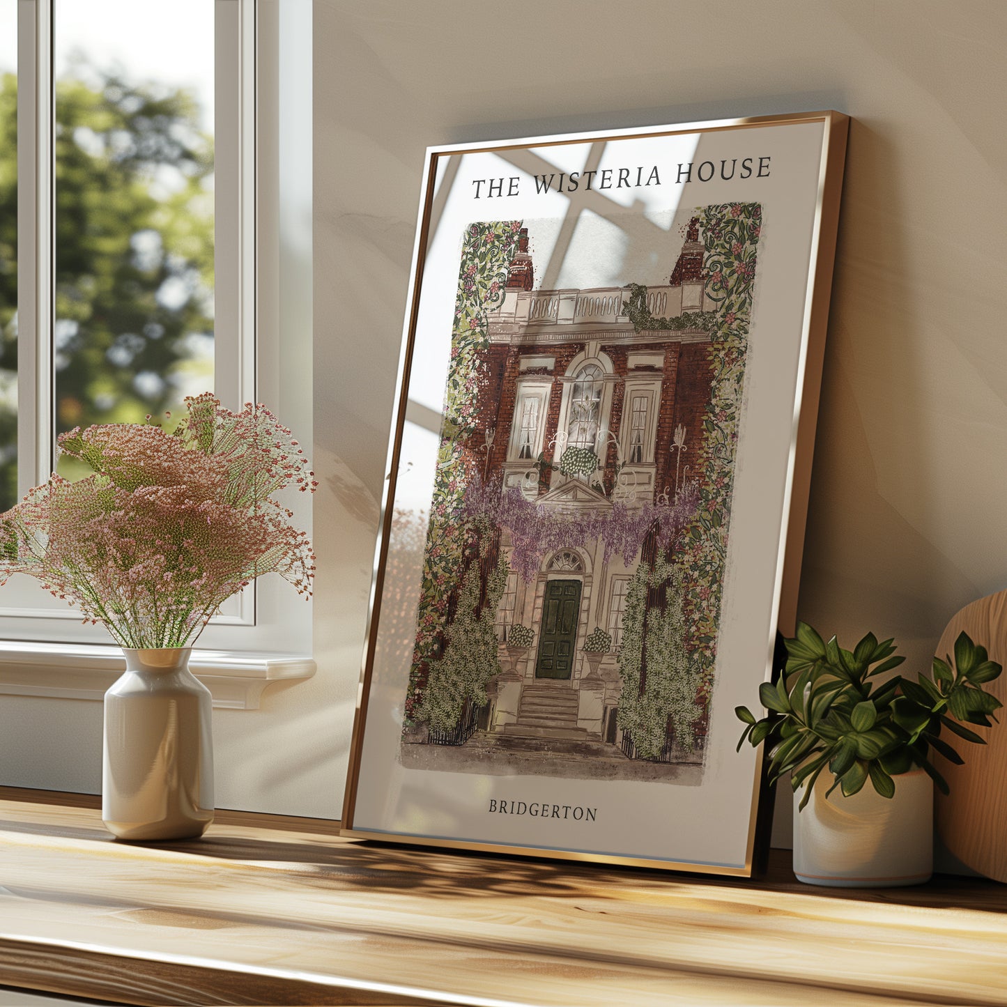 Bridgerton The Wisteria House Print