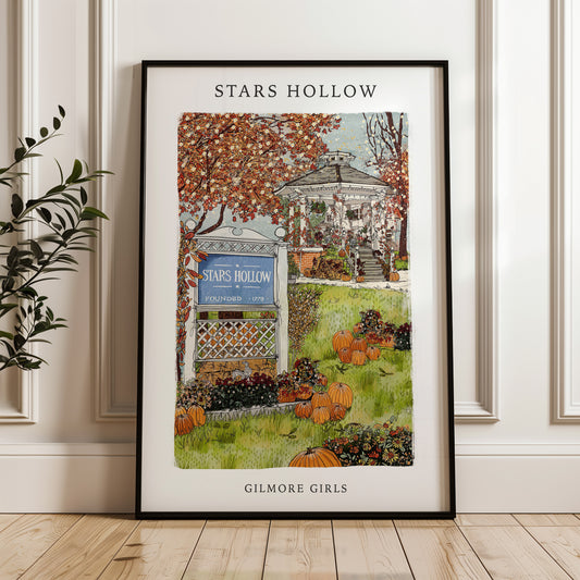 Gilmore Girls Stars Hollow Print