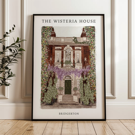 Bridgerton The Wisteria House Print