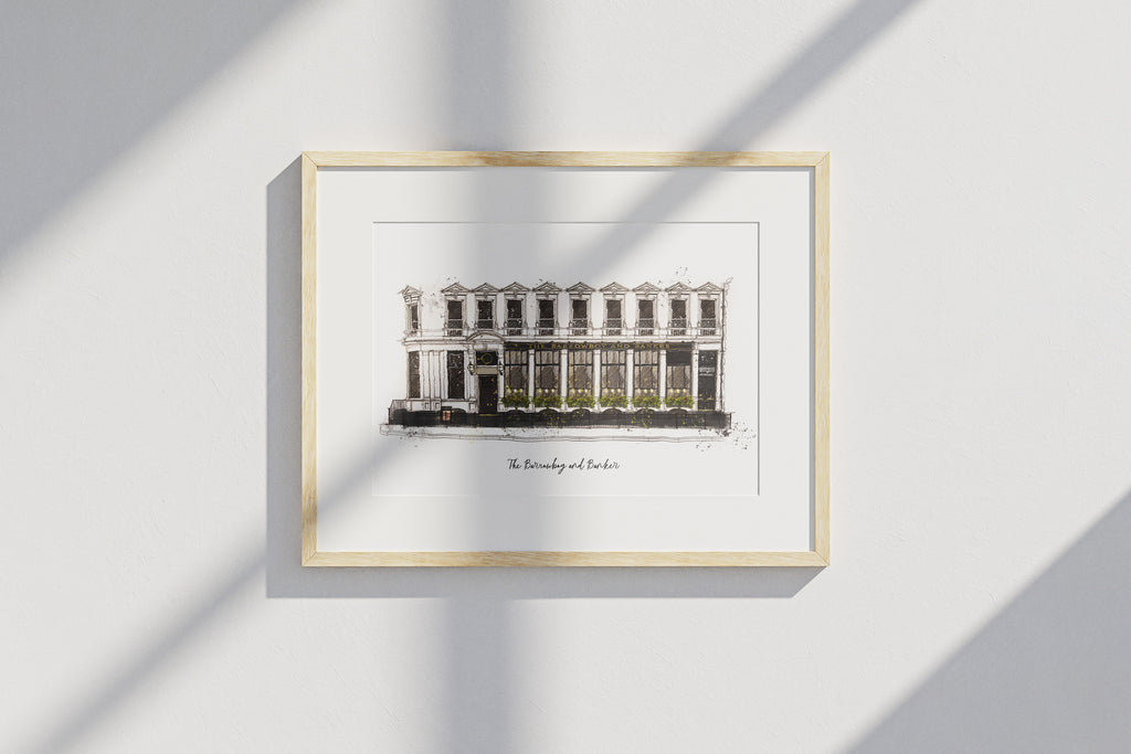 Custom Made Urban Sketch Building Portrait