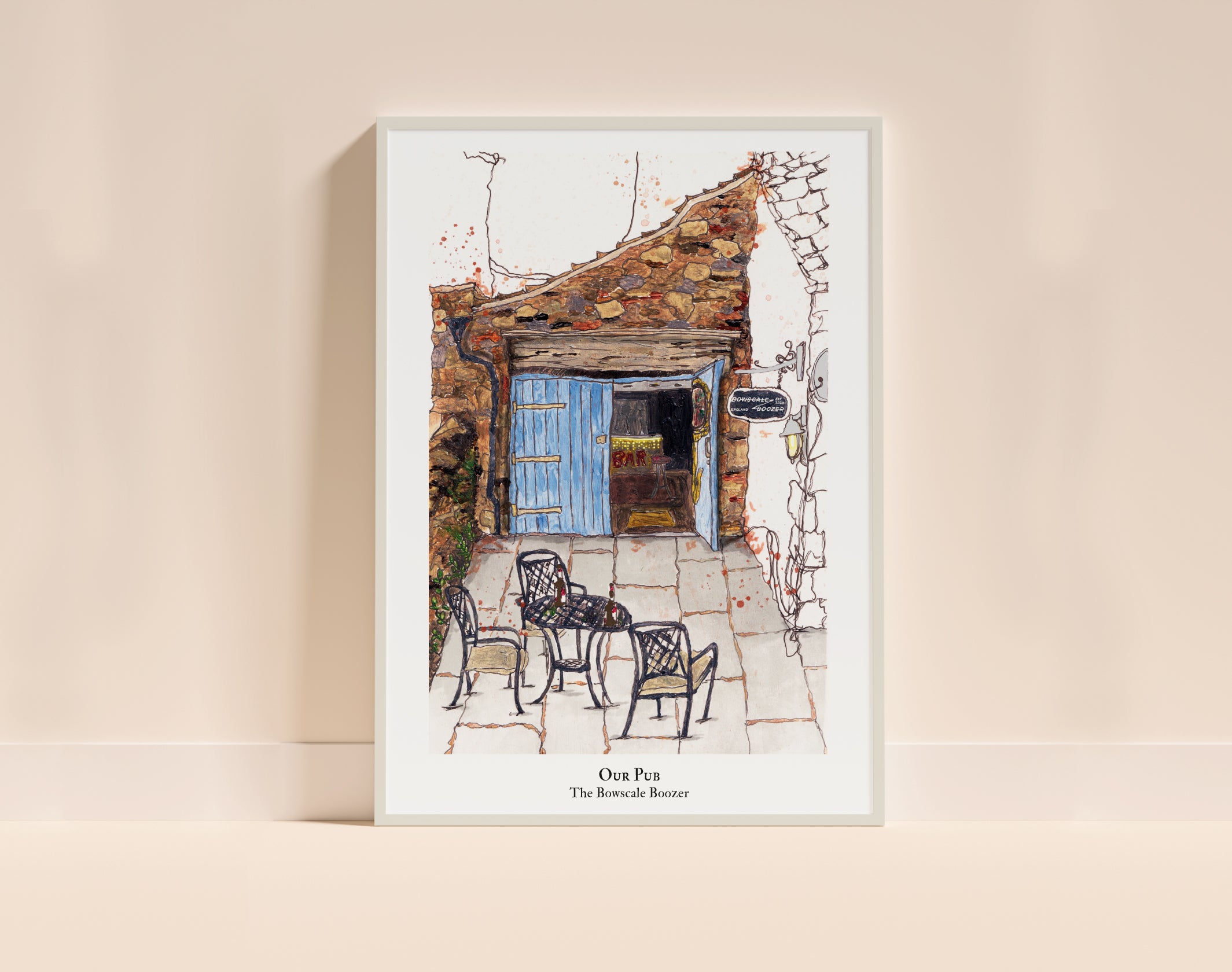 Custom Made Urban Sketch Building Portrait