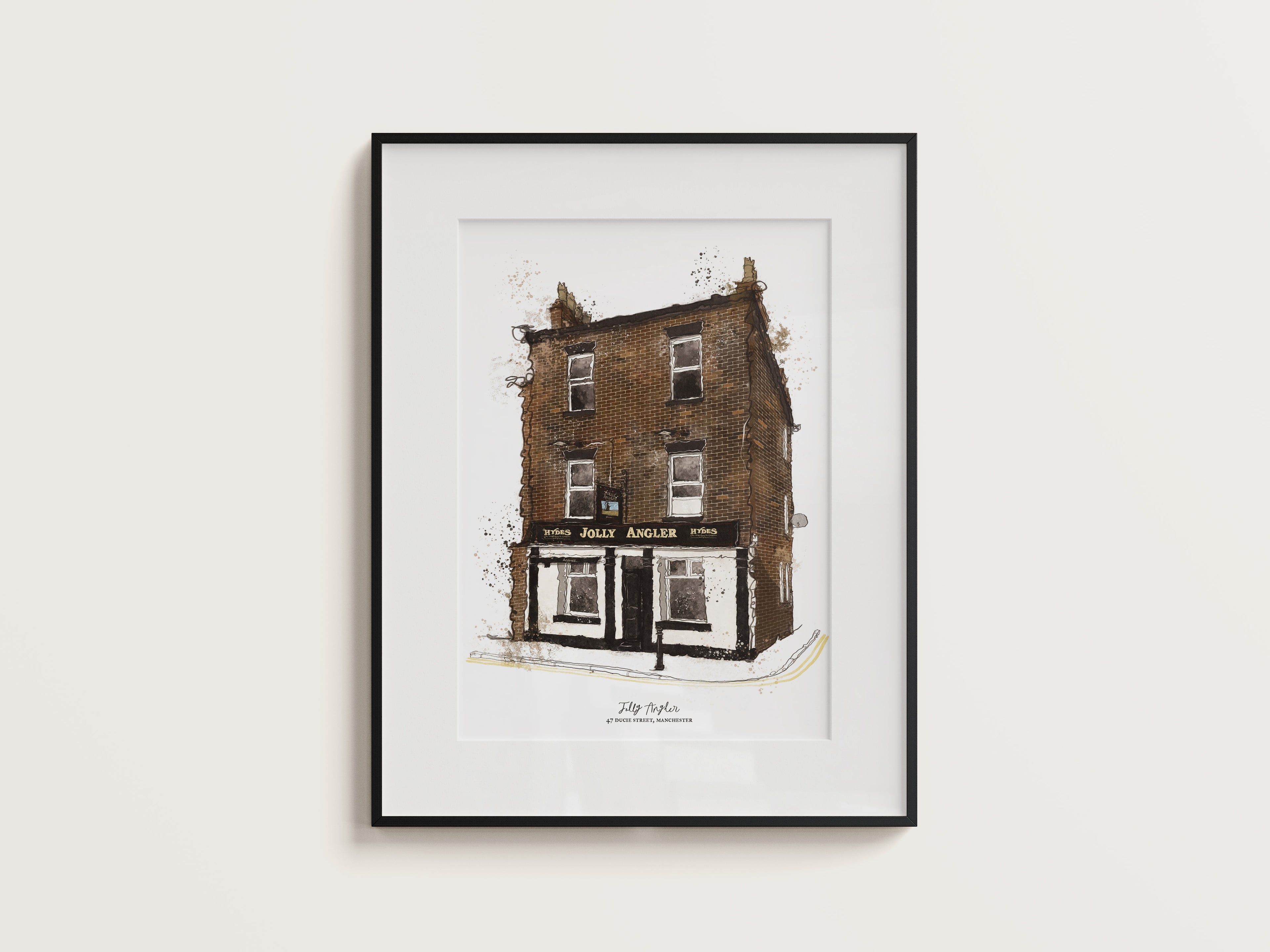 Custom Made Urban Sketch Building Portrait