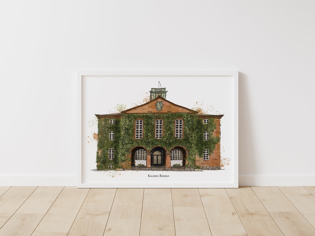 Custom Made Urban Sketch Building Portrait
